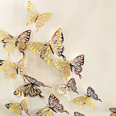 Goldene Schmetterling Wandaufkleber